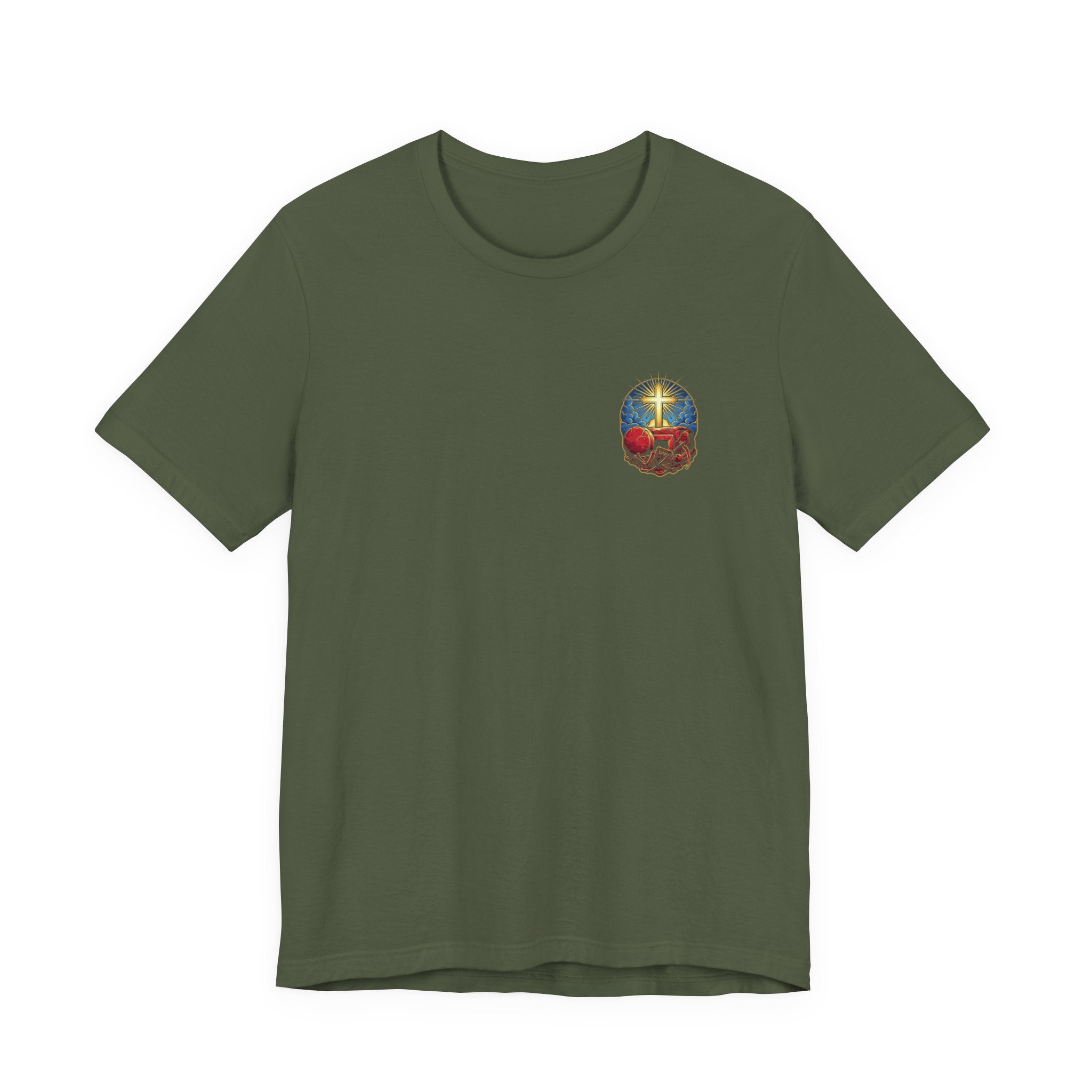 He Gives Us the Victory Christian Tee | Reformed Warrior Faith Shirt