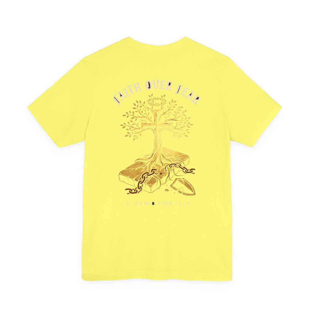 Faith Over Fear Christian Tee | Minimalist Faith Bible Verse Shirt