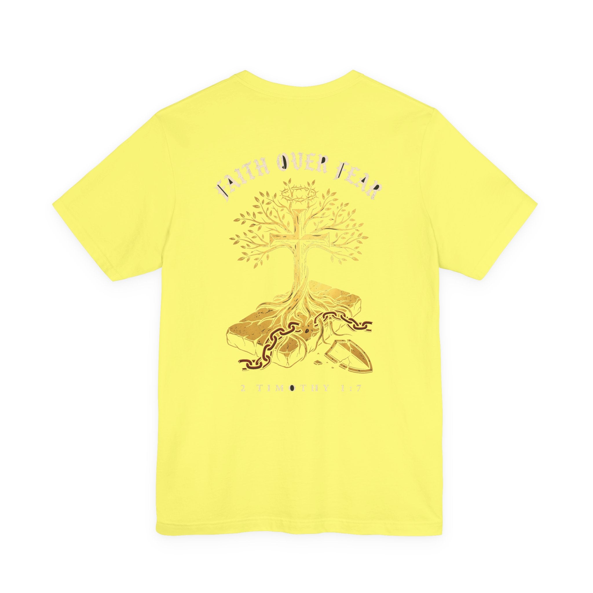 Faith Over Fear Christian Tee | Minimalist Faith Bible Verse Shirt