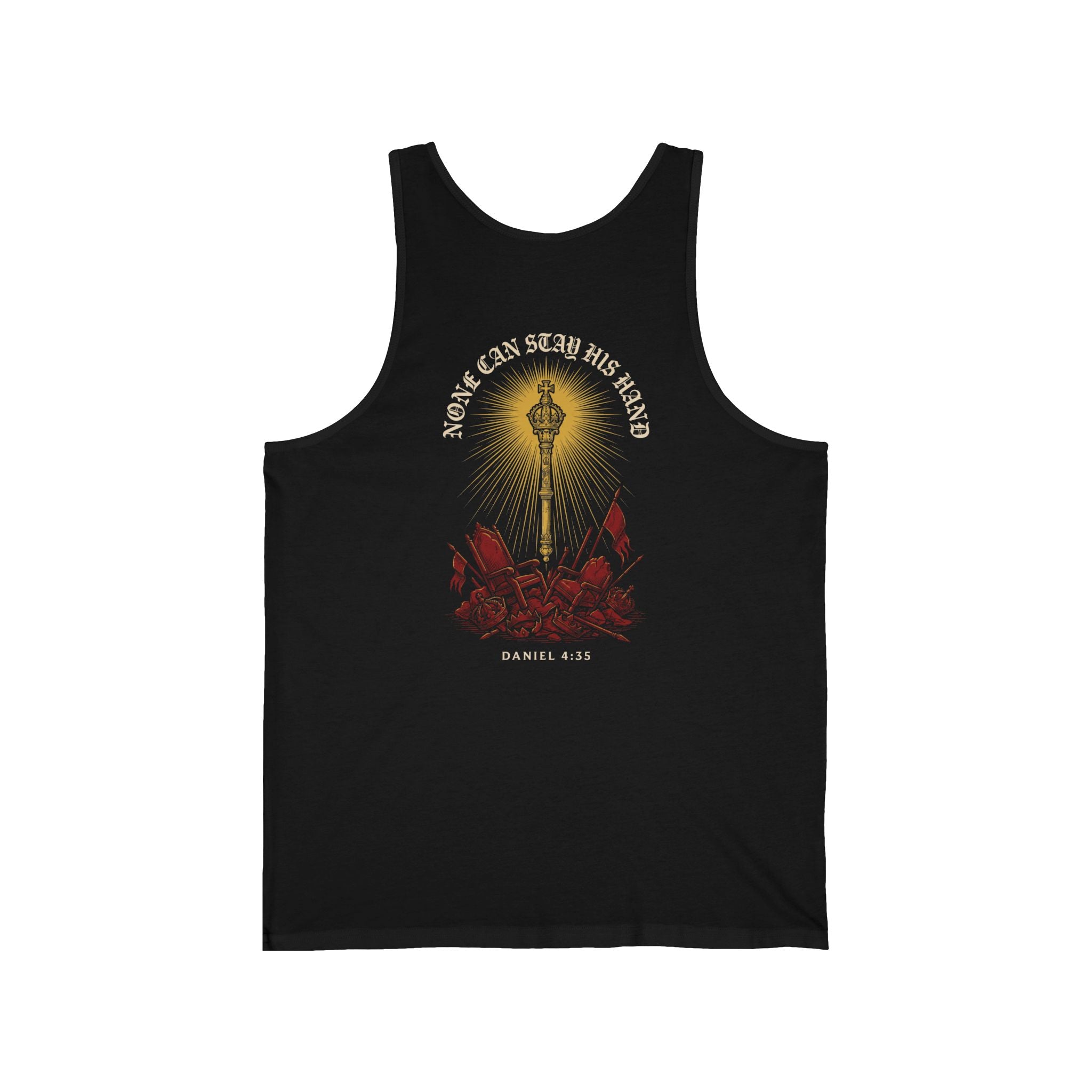 None Can Stay His Hand Christian Tank | Reformed Warrior Faith
