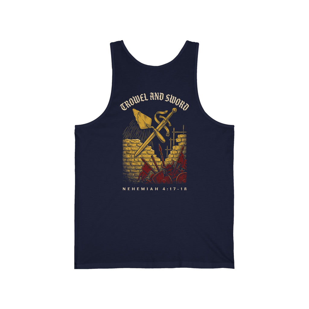Trowel and Sword Christian Tank | Reformed Warrior Faith
