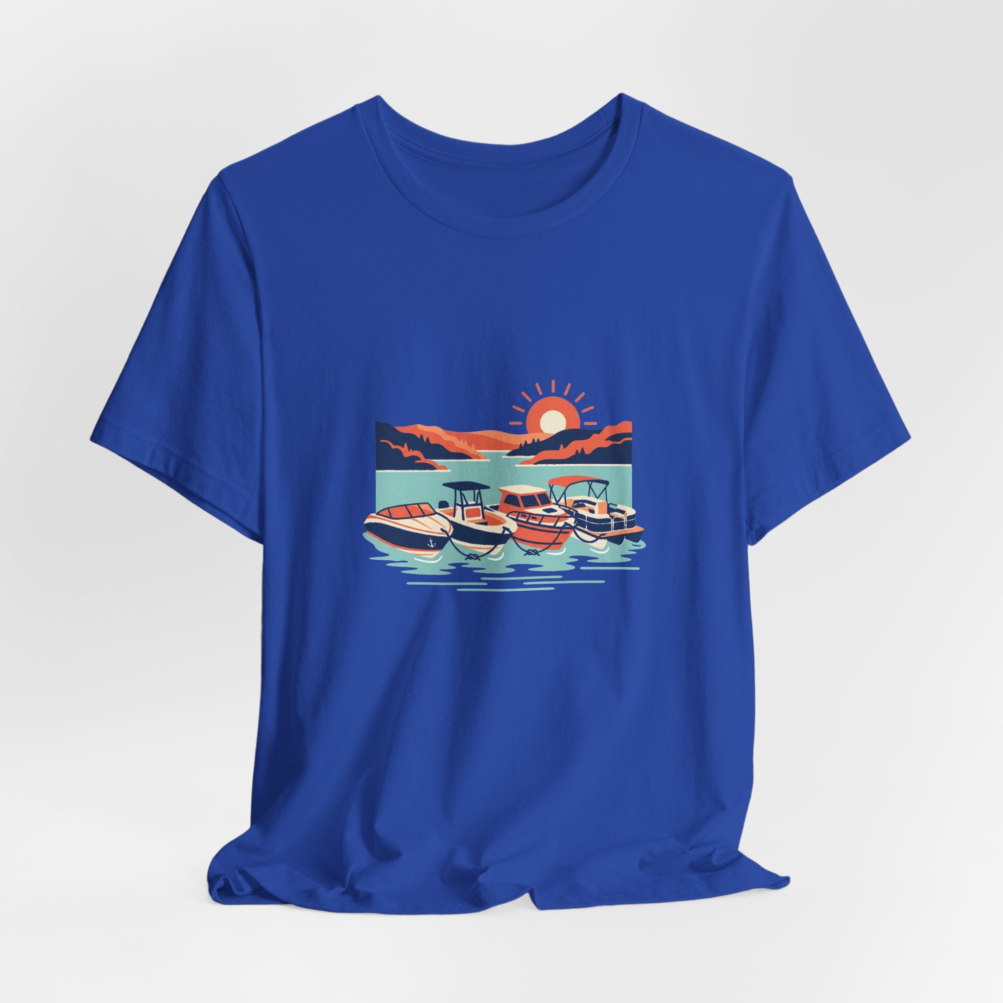Lake of the Ozarks Scene Tee, Serene Lakeside Illustration Shirt