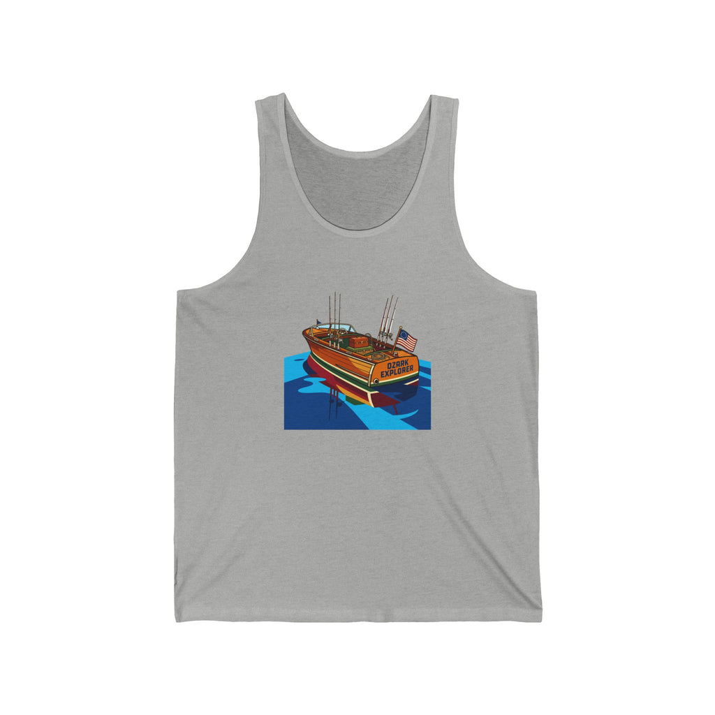 Vintage Wooden Boat Tank Top | Lake of the Ozarks Adventure Shirt