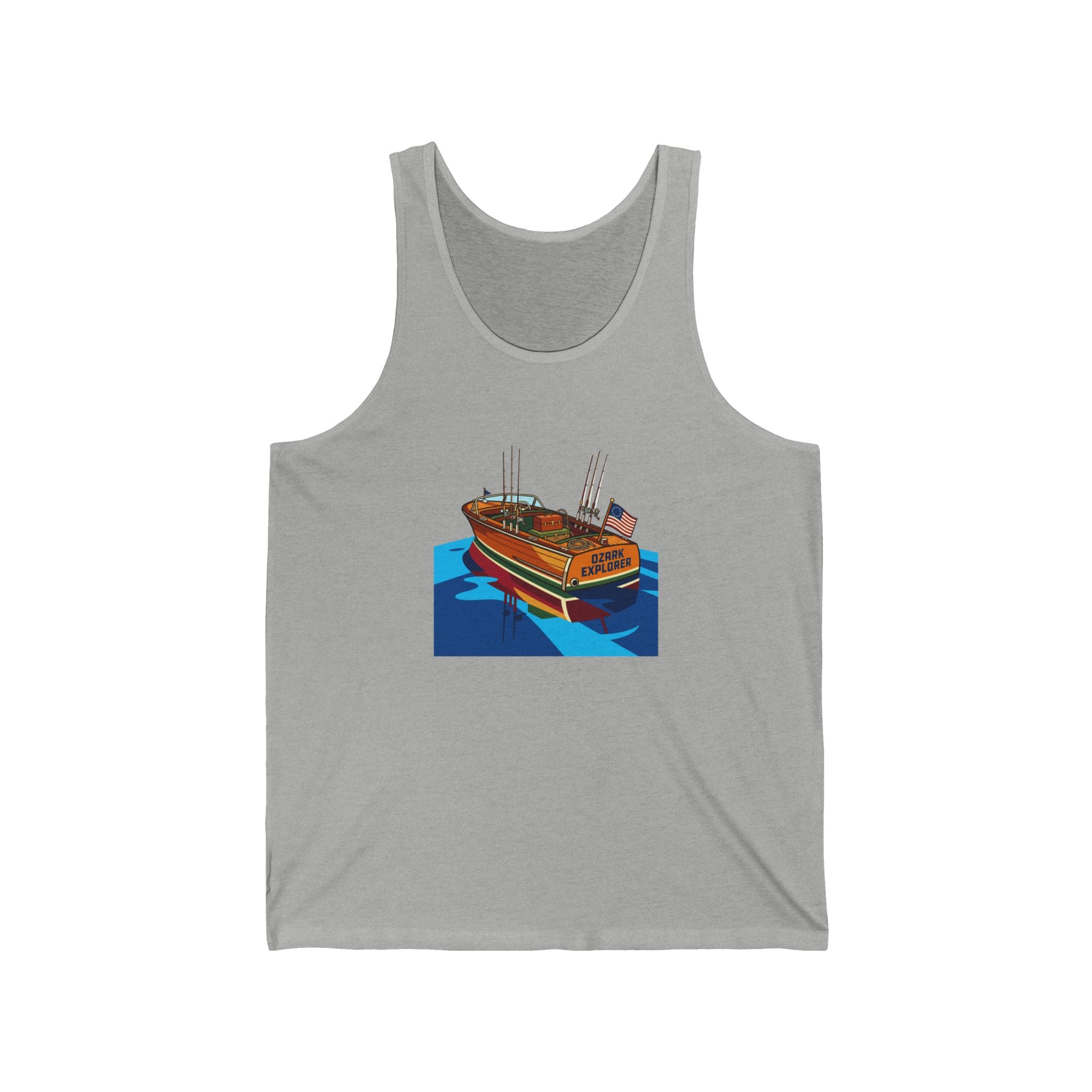 Vintage Wooden Boat Tank Top | Lake of the Ozarks Adventure Shirt