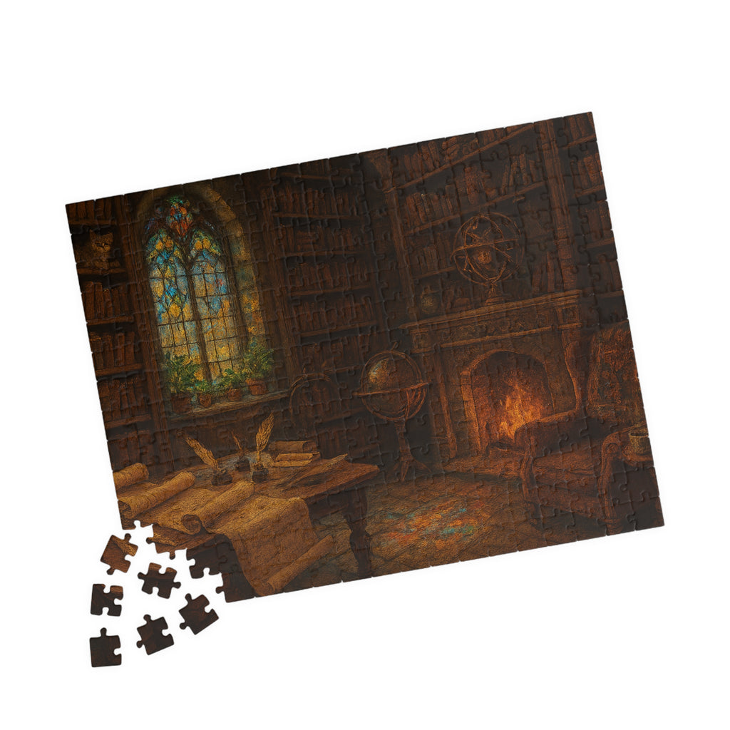Seek the Unseen Truths Jigsaw Puzzle - Elegant Hand-Lettered Design