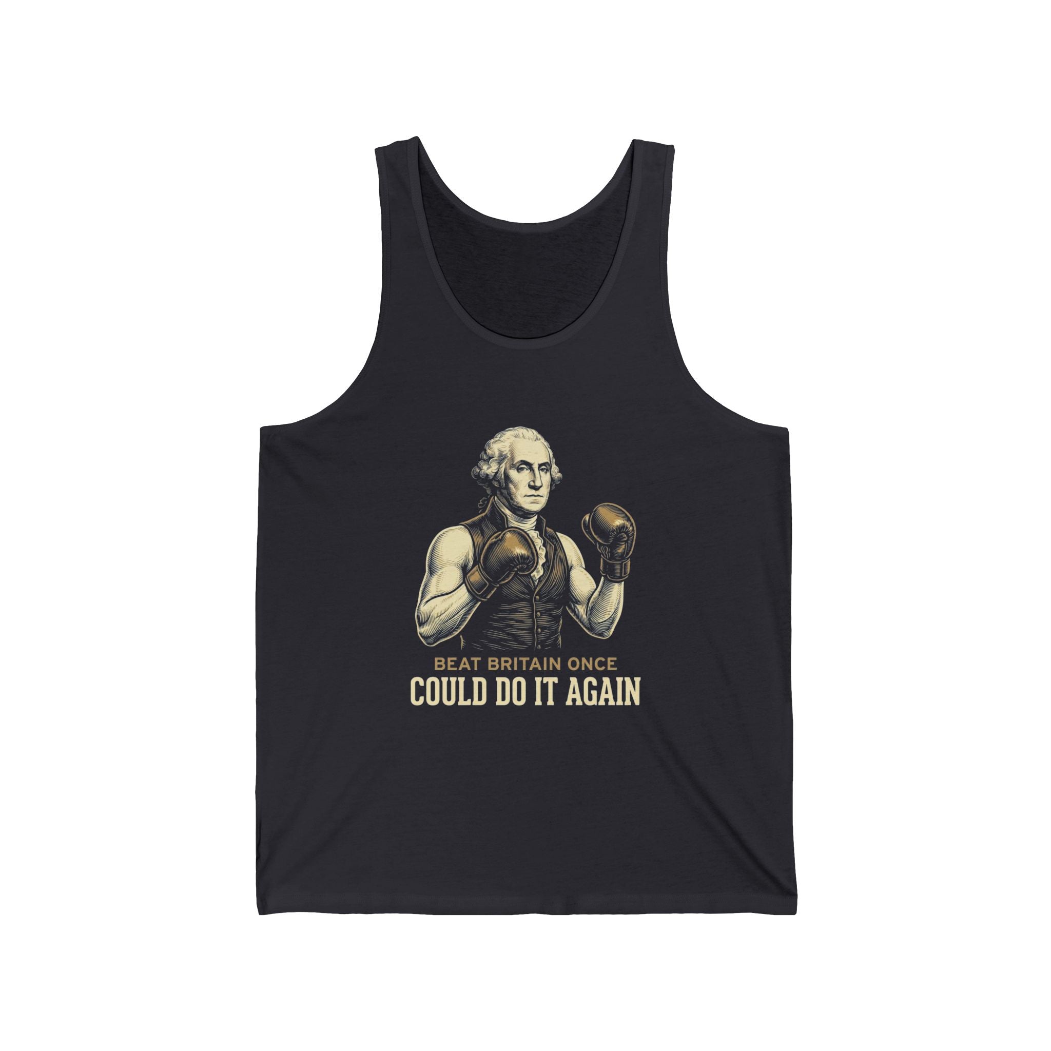 Beat Britain Once Could Do It Again Tank Top | Funny Patriotic 4th of July Tee | Independence Gift