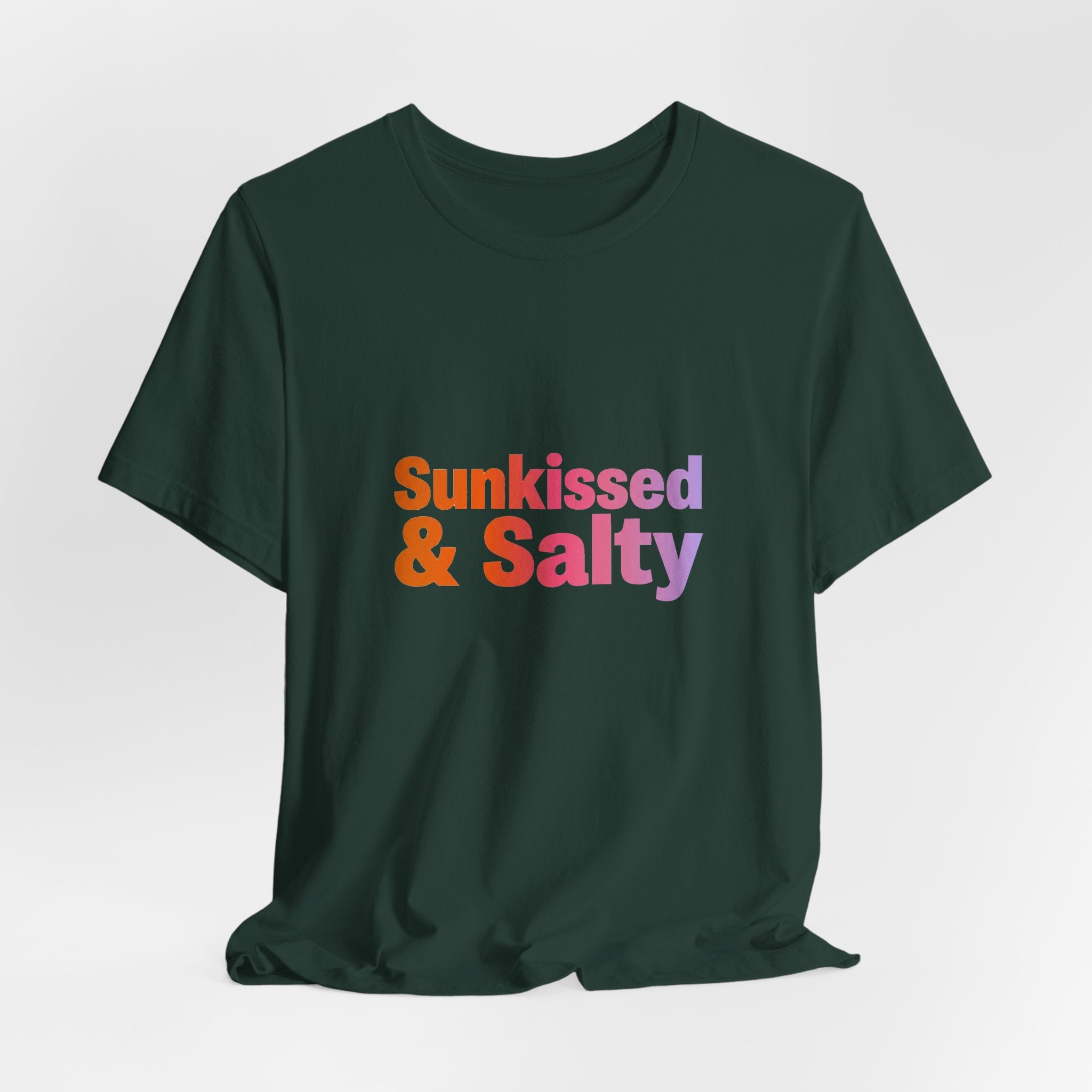 Sunkissed & Salty Tee - Retro 70s Typography Shirt