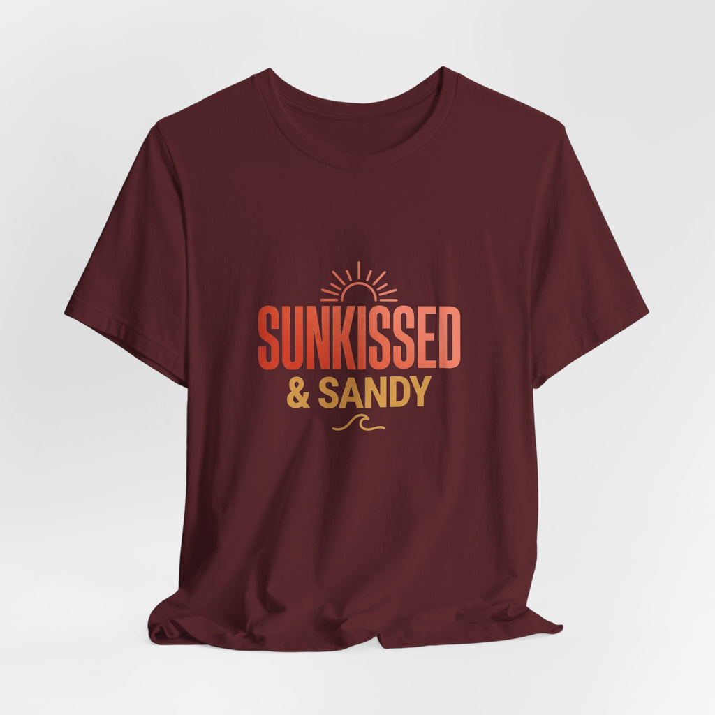 Sunkissed & Sandy Tee - Beach Vibe Graphic Shirt for Relaxed Days