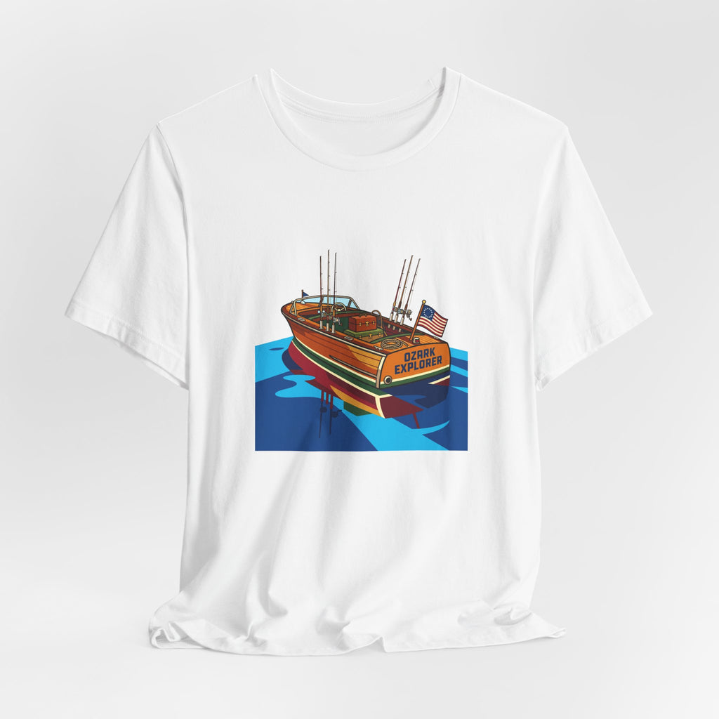 Vintage Wooden Boat Tee | Lake of the Ozarks Adventure Shirt