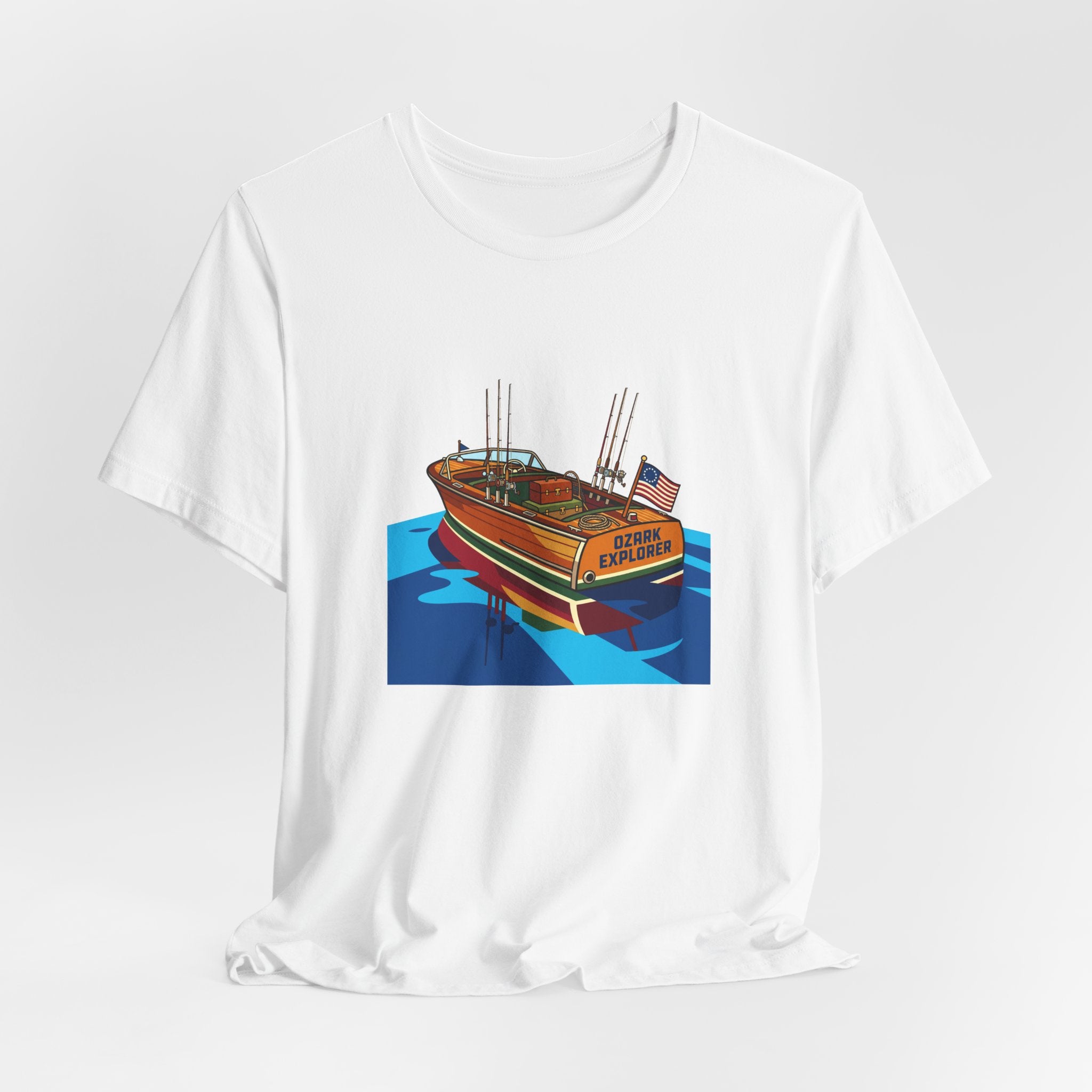 Vintage Wooden Boat Tee | Lake of the Ozarks Adventure Shirt