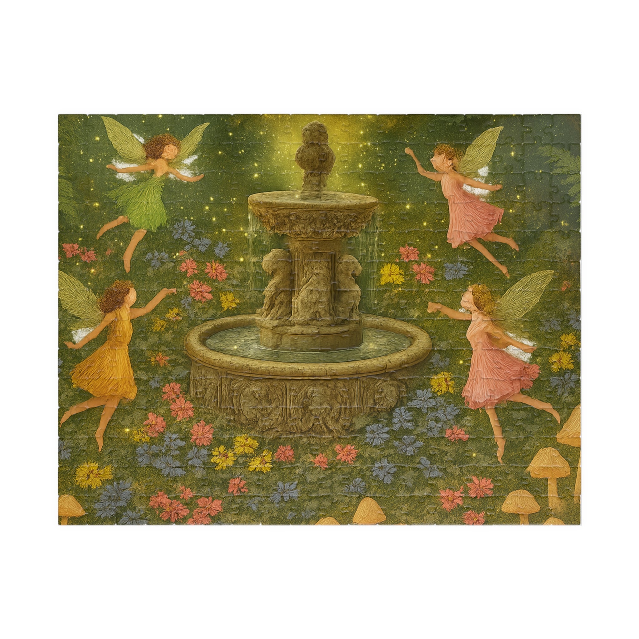 Whispers of the Glen Jigsaw Puzzle - Enchanting Fairy Scene