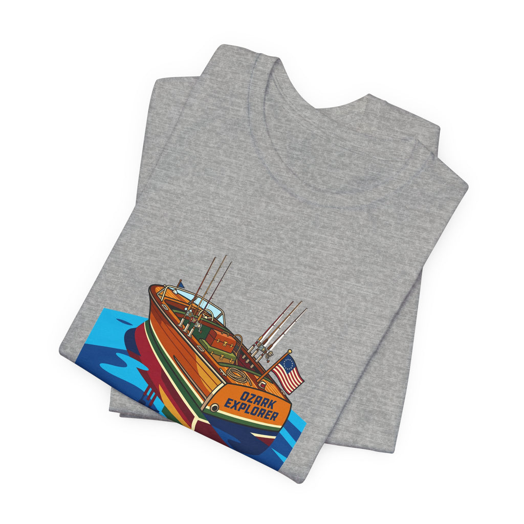 Vintage Wooden Boat Tee | Lake of the Ozarks Adventure Shirt