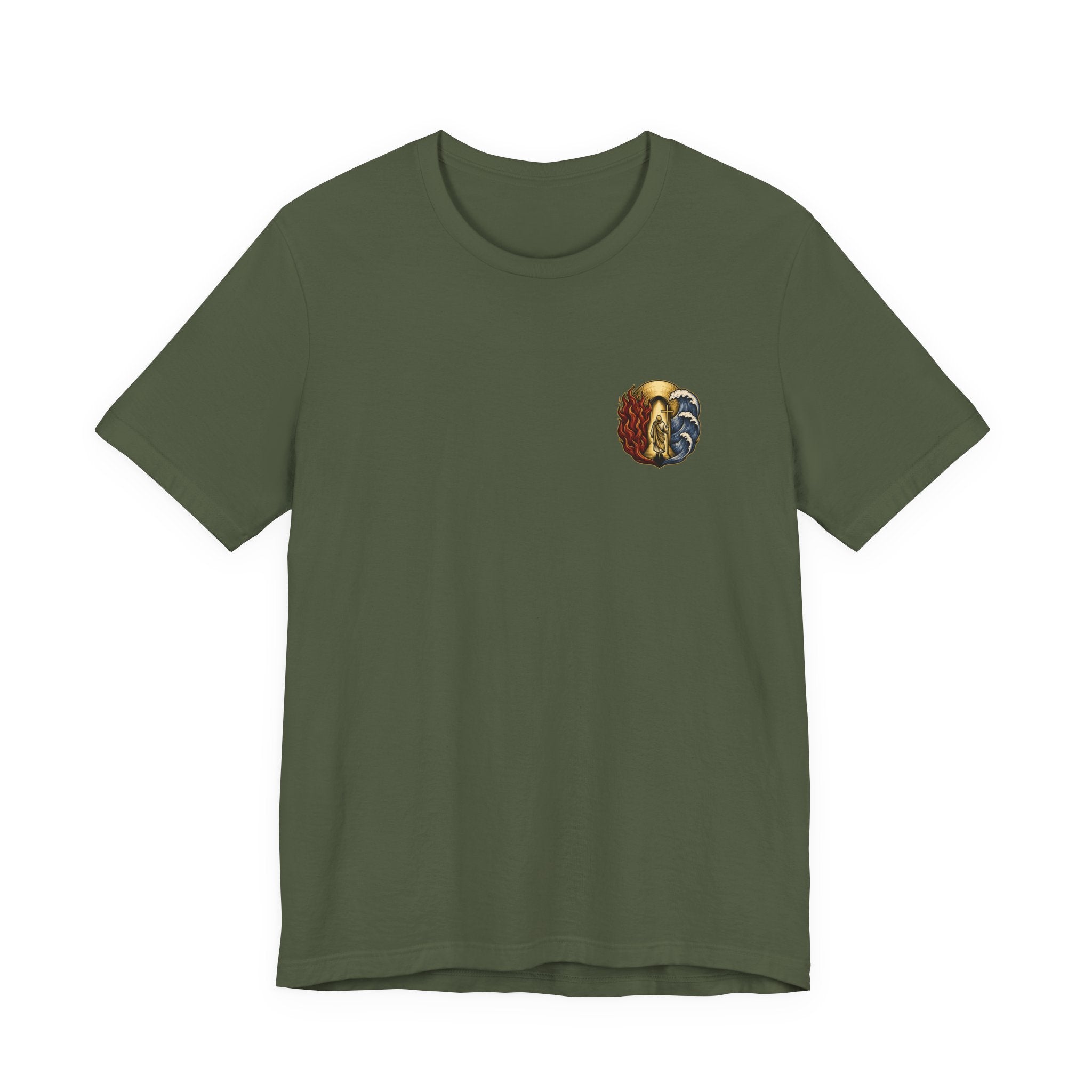 Through Fire and Water Christian Tee | Reformed Warrior Faith Shirt