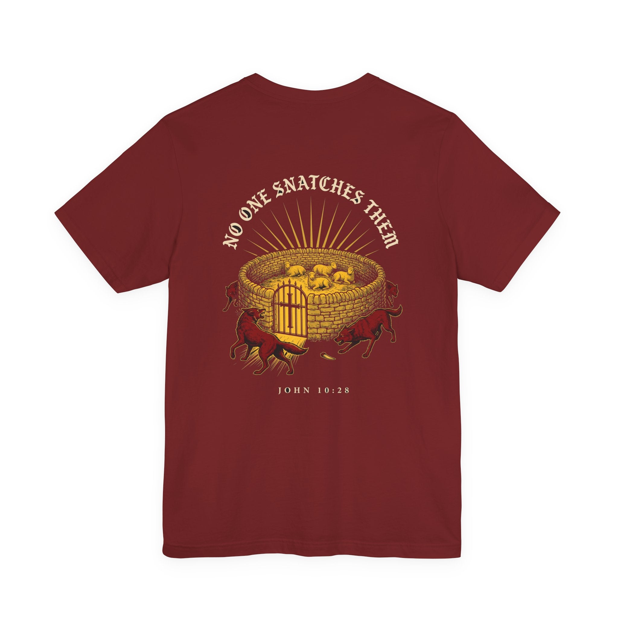 No One Will Snatch Them Christian Tee | Reformed Warrior Faith Shirt