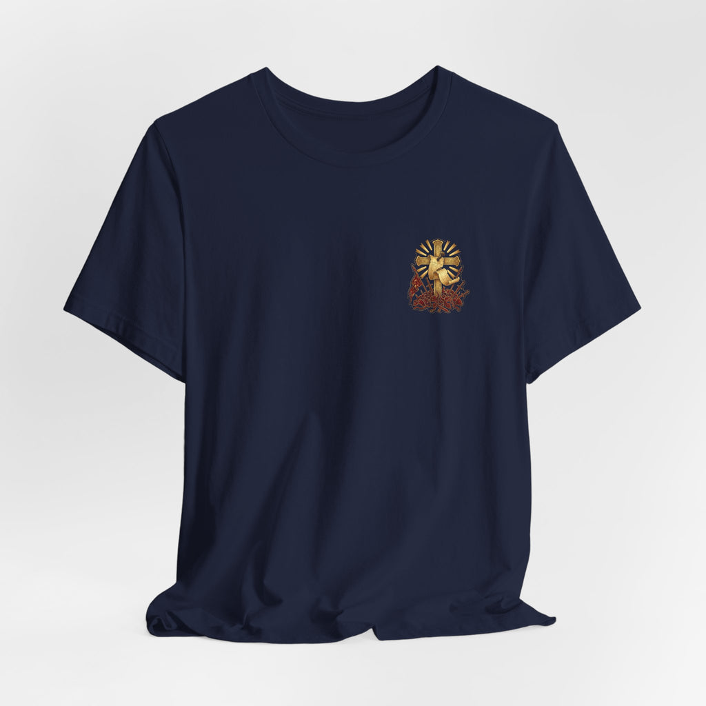 He Disarmed the Powers Christian Tee | Reformed Warrior Faith Shirt