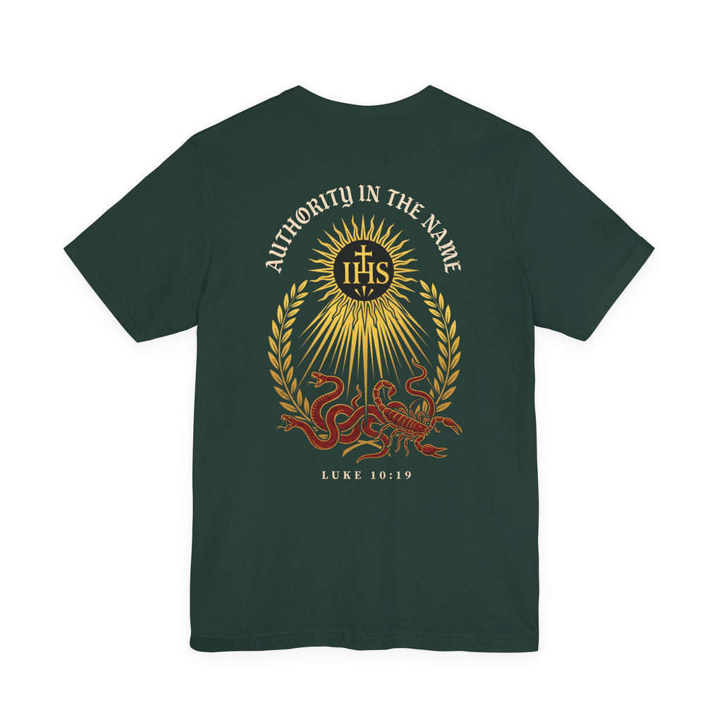 Authority in the Name - Christian Tee | Warrior Faith Bible Shirt