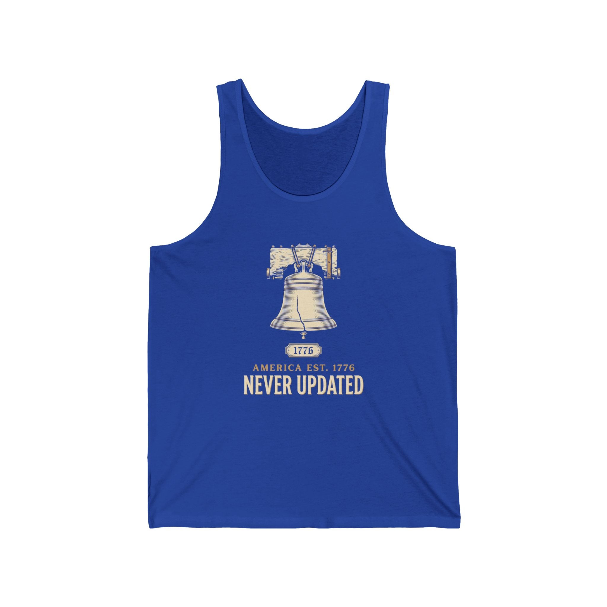 America Established 1776 Never Updated Tank Top | Funny 4th of July Tee | Sarcastic Patriotic Gift