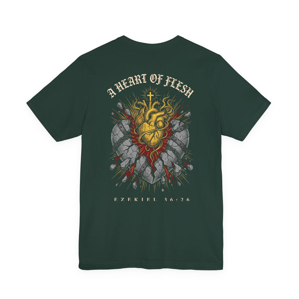 A Heart of Flesh Christian Tee | Reformed Warrior Faith Shirt