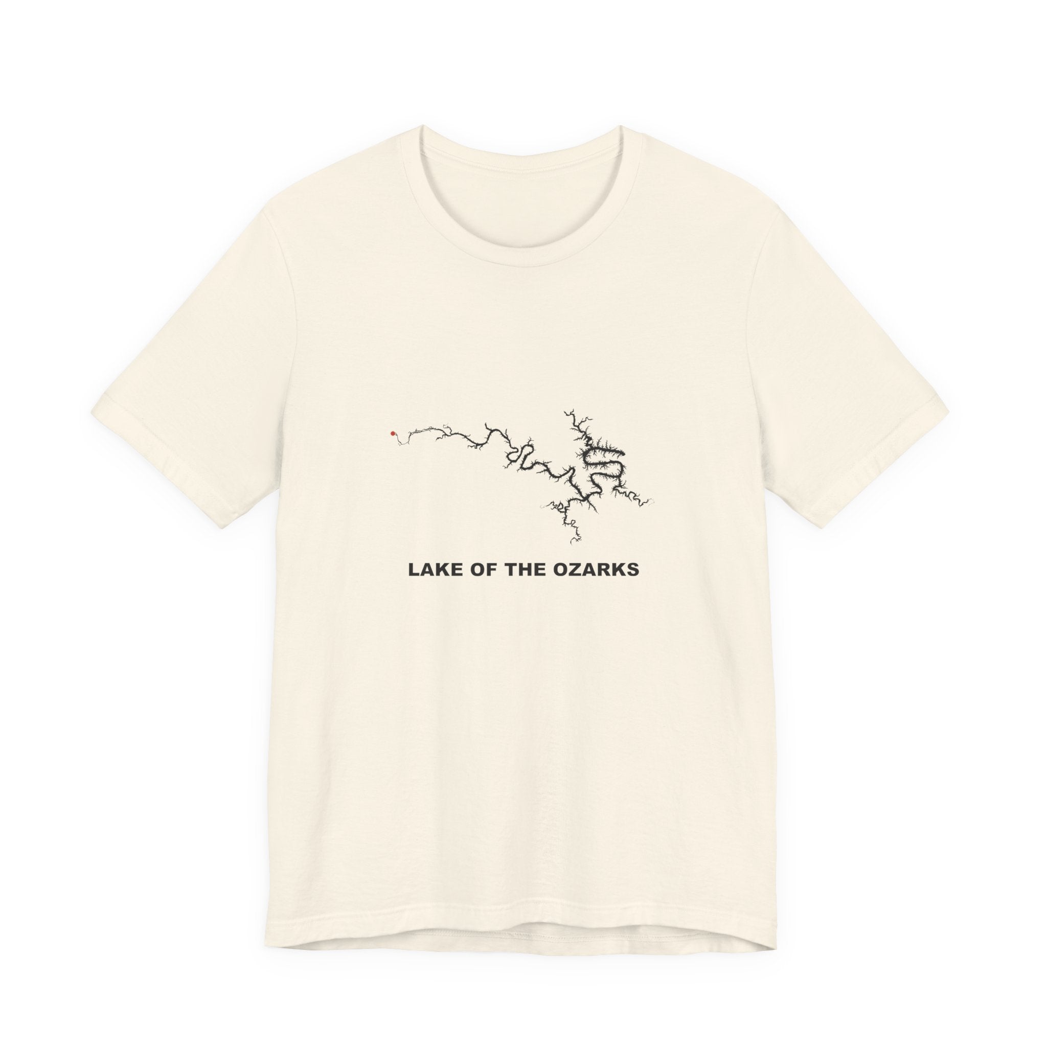 Lake of the Ozarks Map Silhouette Tee | Missouri Lake Life Shirt
