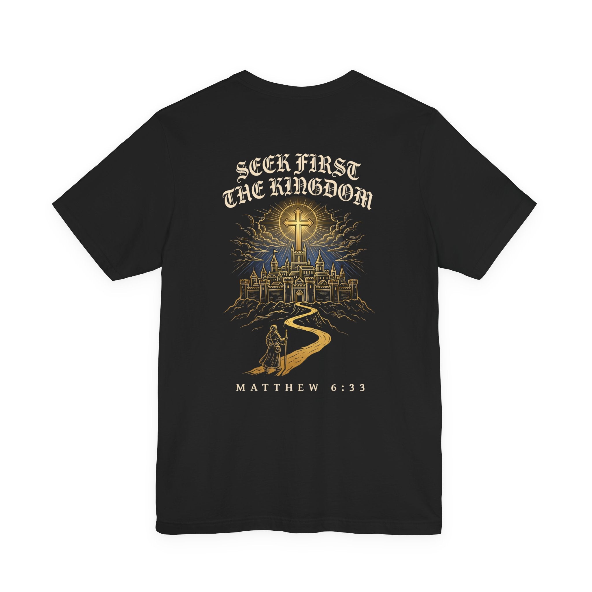 Seek First the Kingdom of God Christian Tee | Faith Bible Verse Shirt