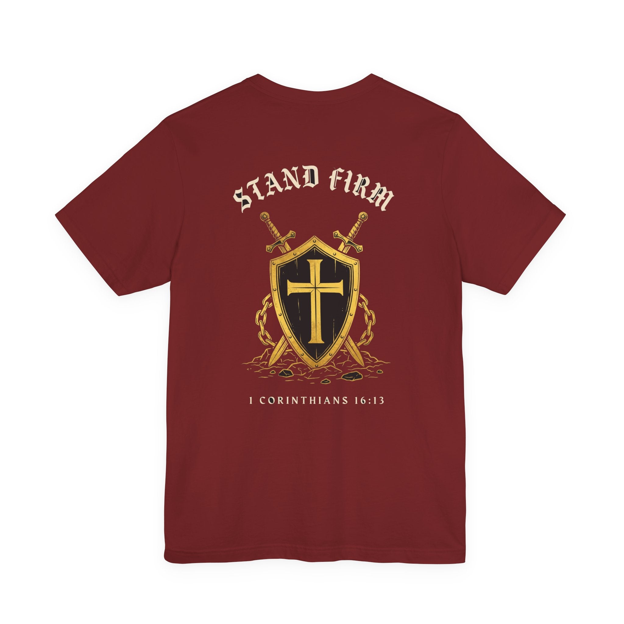 Stand Firm in the Faith Christian Tee | Reformed Warrior Faith Shirt
