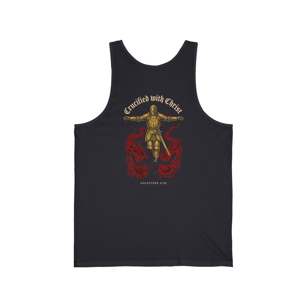Crucified With Christ Christian Tank | Reformed Warrior Faith