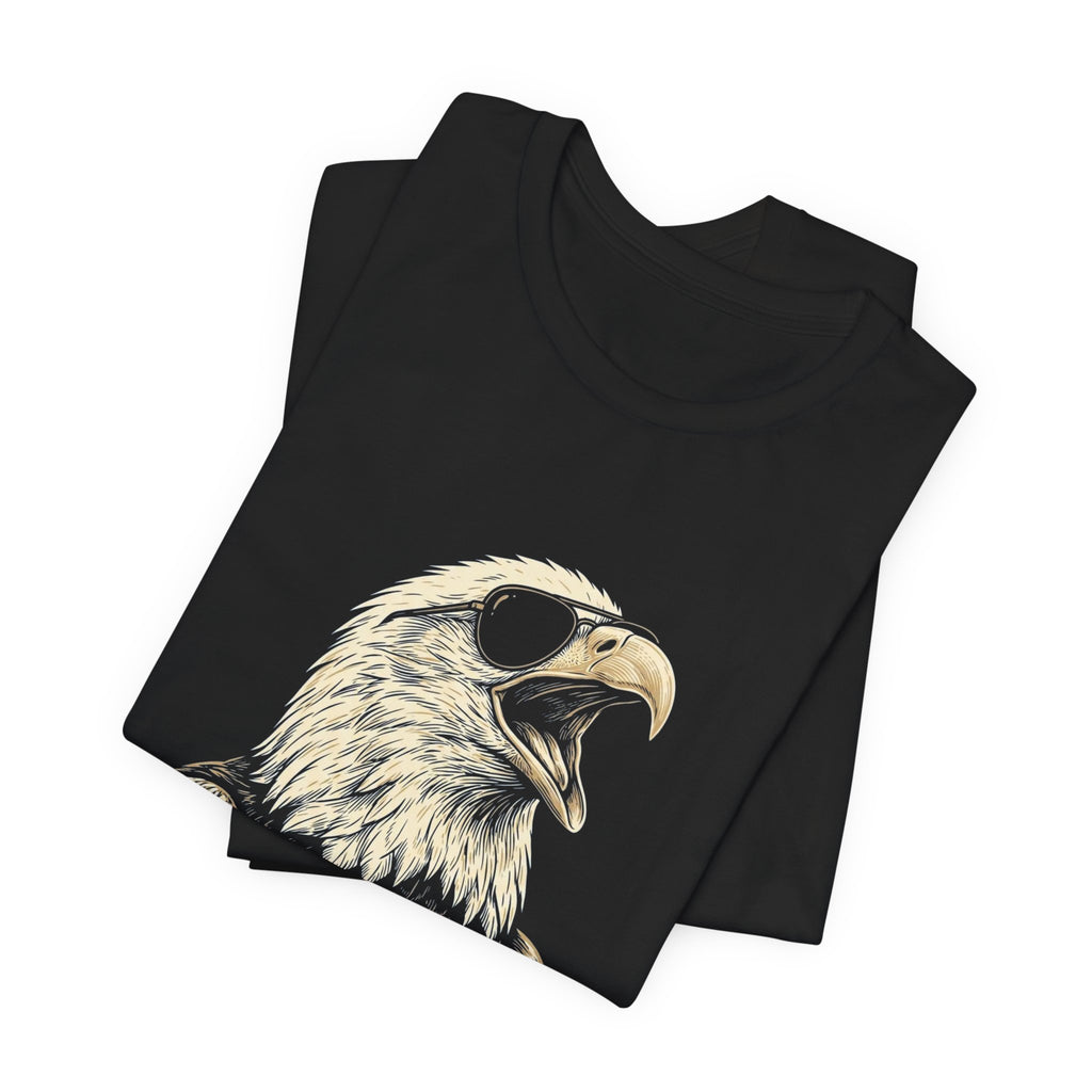 WTF Is A Kilometer Funny Eagle T-Shirt | Sarcastic 4th of July Tee | Anti-Metric America Gift