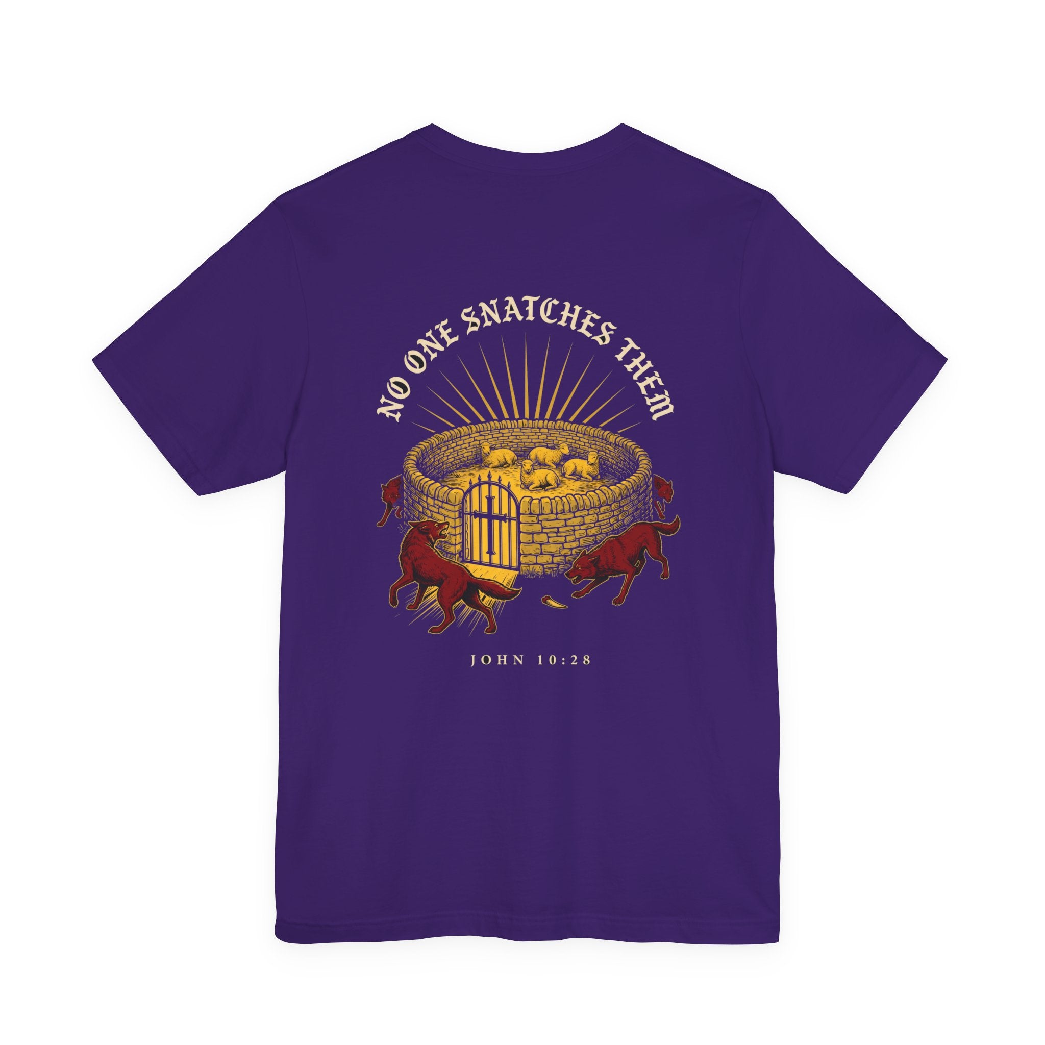 No One Will Snatch Them Christian Tee | Reformed Warrior Faith Shirt