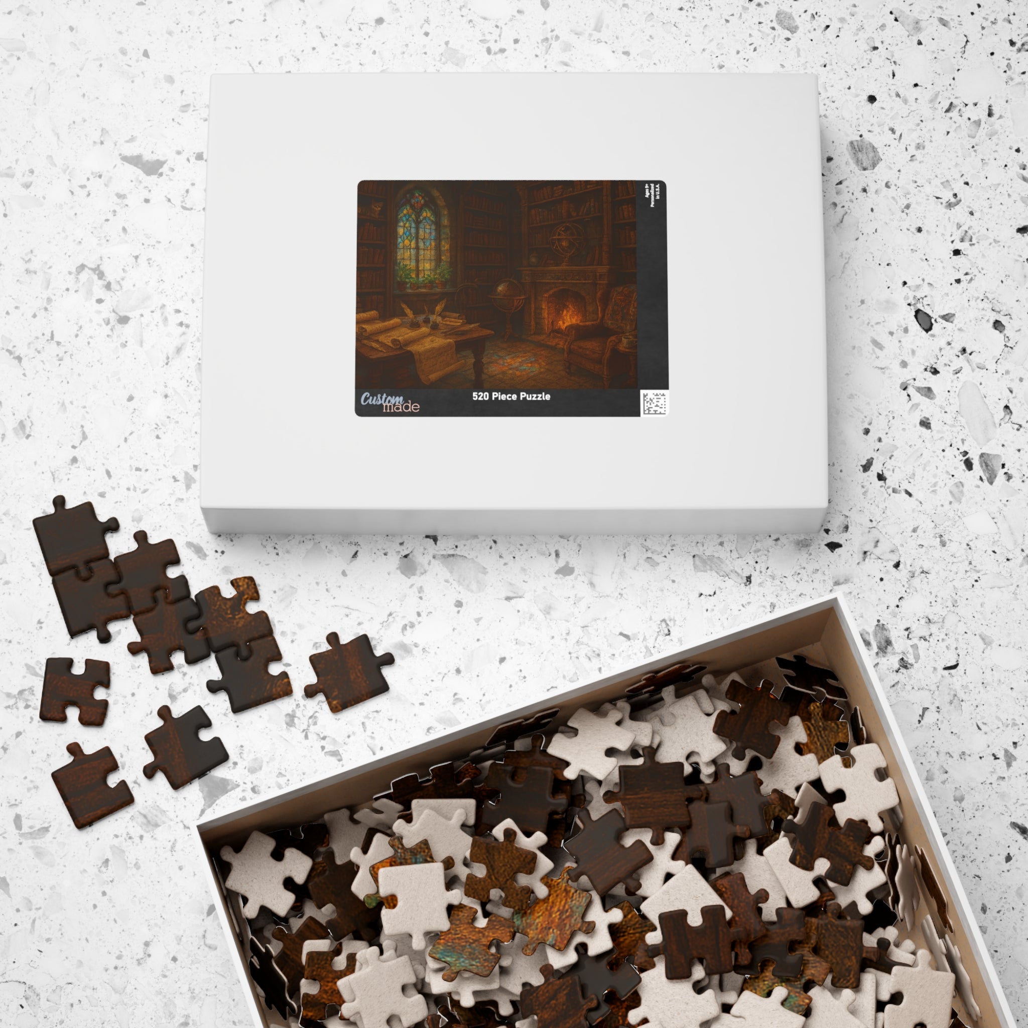 Seek the Unseen Truths Jigsaw Puzzle - Elegant Hand-Lettered Design