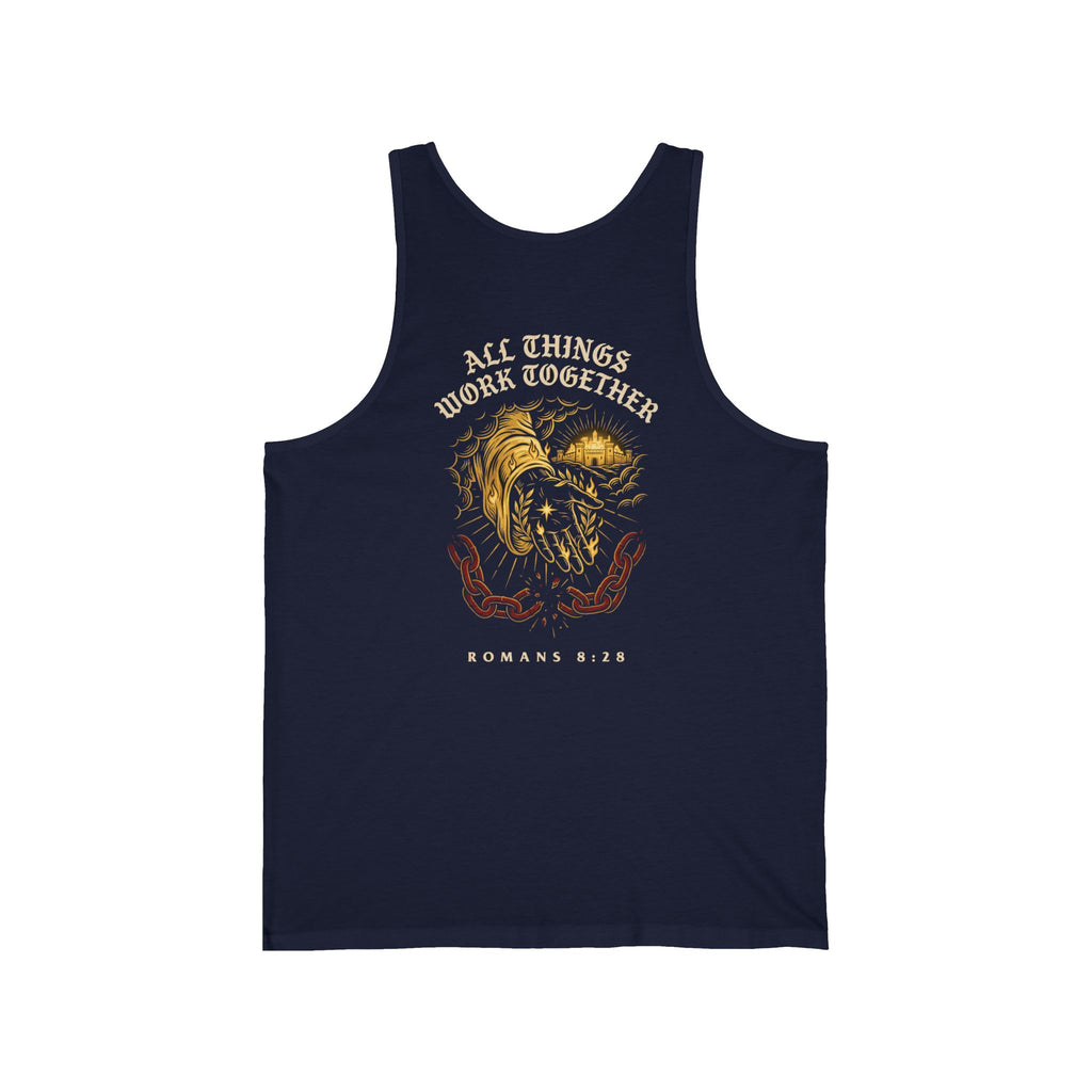 All Things Work Together For Good Christian Tank Top | Faith Bible Verse