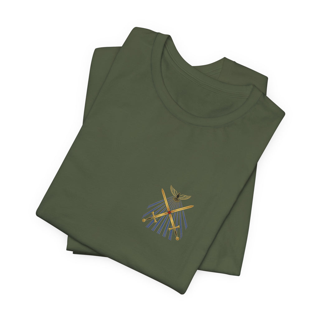 Not by Might Nor by Power Christian Tee | Reformed Warrior Faith Shirt