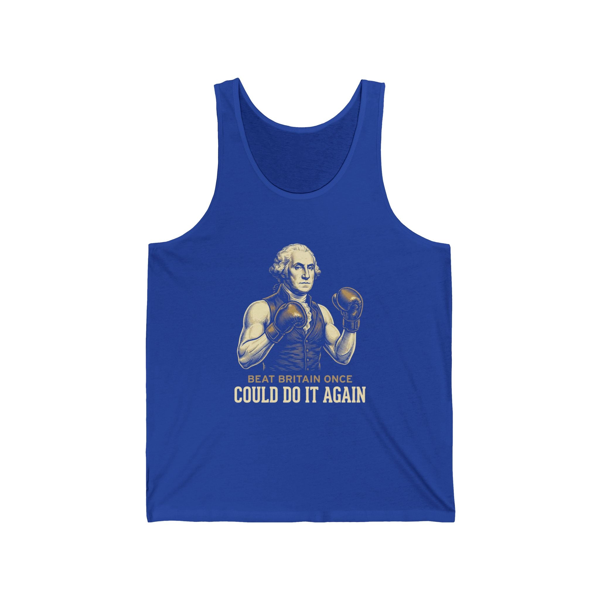 Beat Britain Once Could Do It Again Tank Top | Funny Patriotic 4th of July Tee | Independence Gift