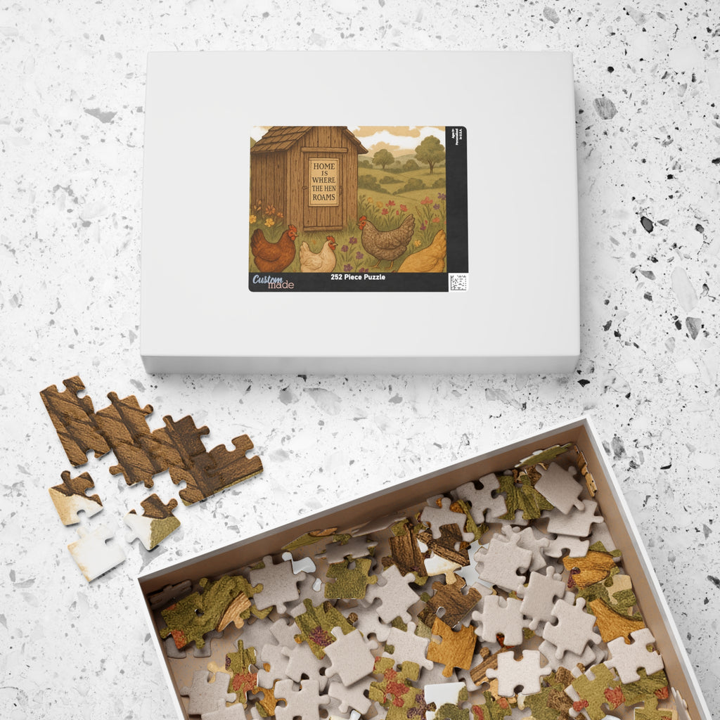 Vintage Chicken Coop Jigsaw Puzzle - Home is Where the Hen Roams