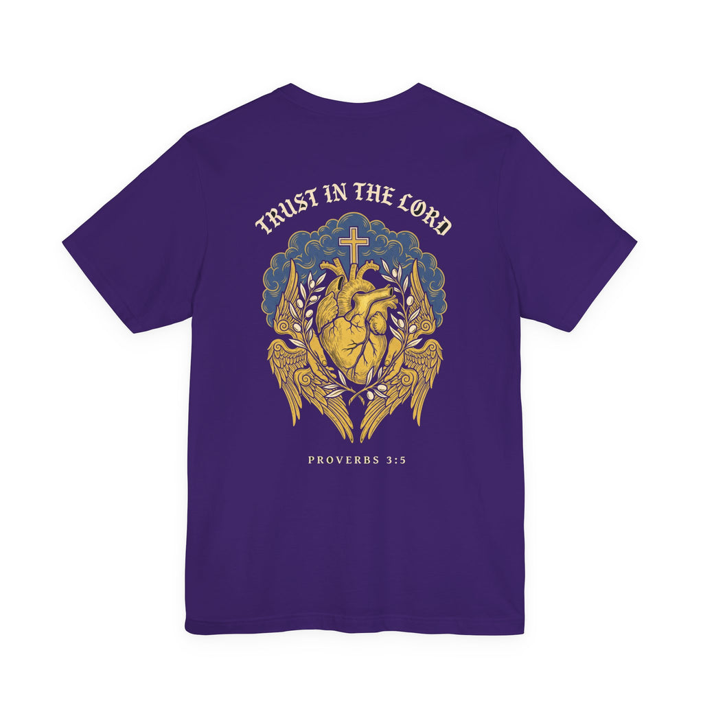 Trust in the Lord With All Your Heart Christian Tee | Faith Bible Verse Shirt