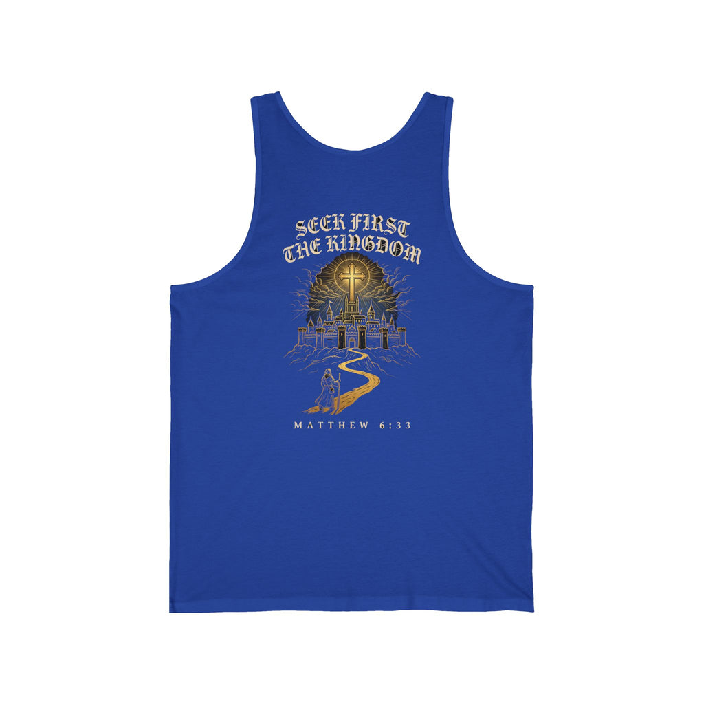 Seek First the Kingdom of God Christian Tank Top | Faith Bible Verse