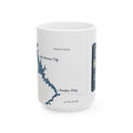 Lake Havasu Map Silhouette Coffee Mug 15oz - Unique Lake Life Souvenir