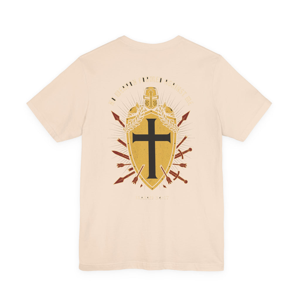 No Weapon Formed Against Me Warrior Christian Tee | Crusades Faith Bible Shirt