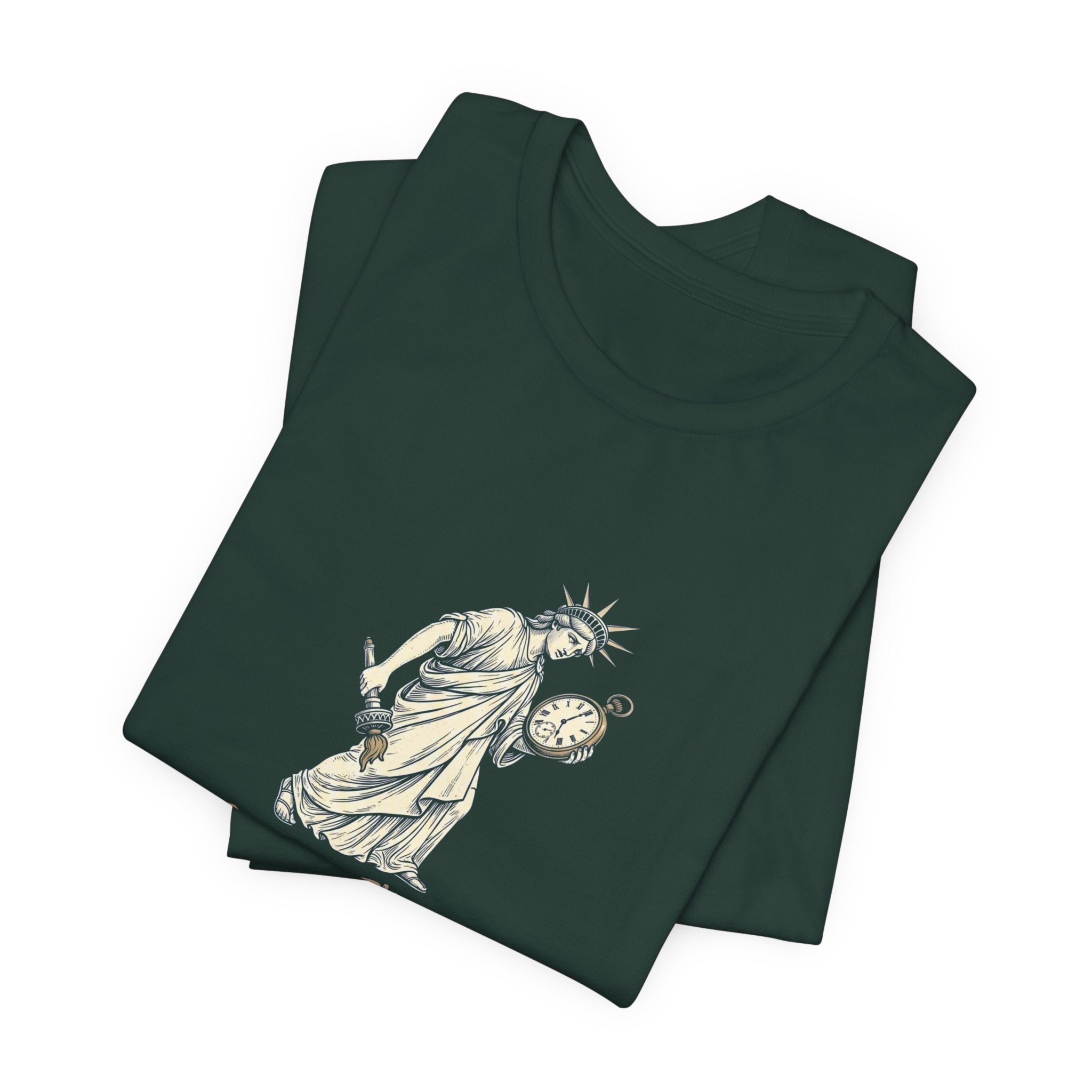 Sorry I'm Late Founding A Country T-Shirt | Funny Lady Liberty 4th of July Tee | Patriotic Gift