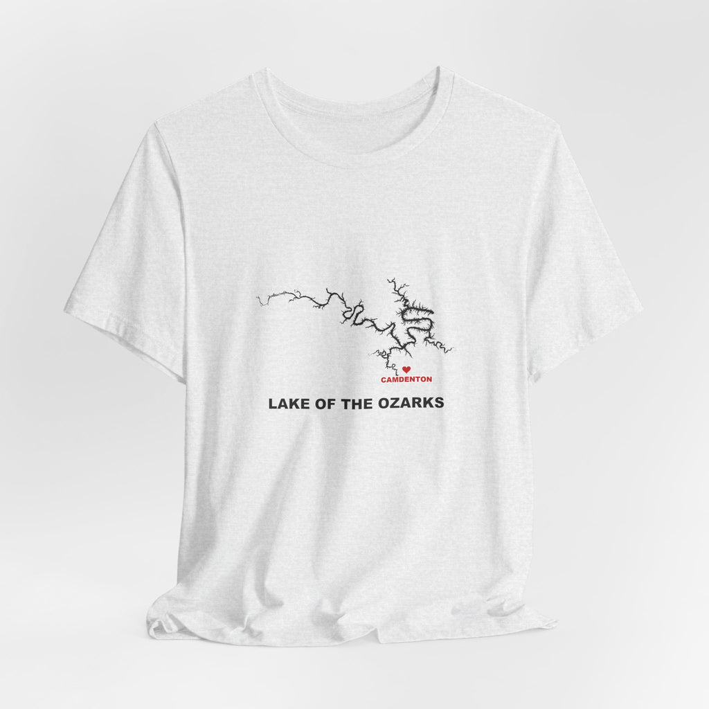 Lake of the Ozarks Map Silhouette Tee - Local Pride Camdenton Design