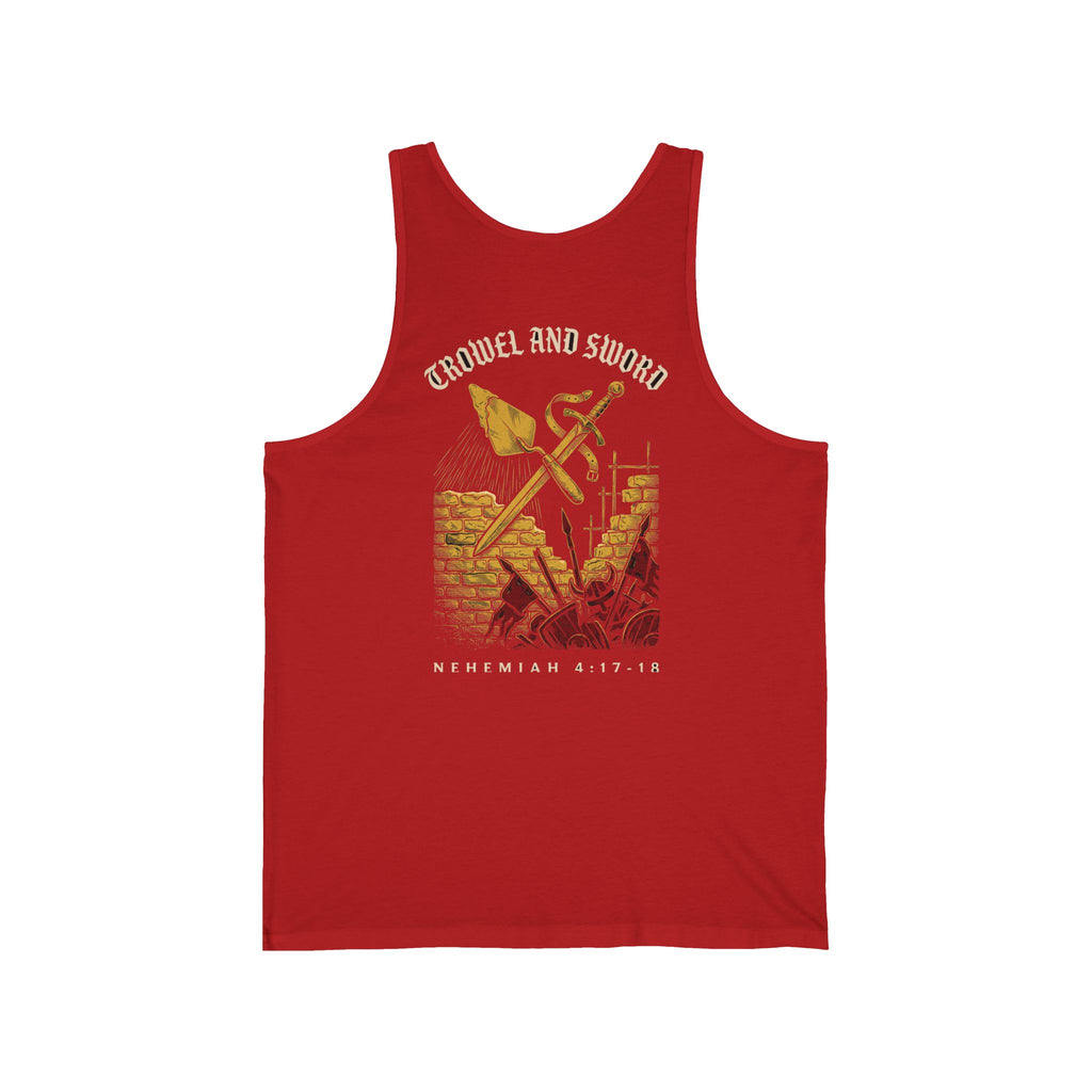 Trowel and Sword Christian Tank | Reformed Warrior Faith