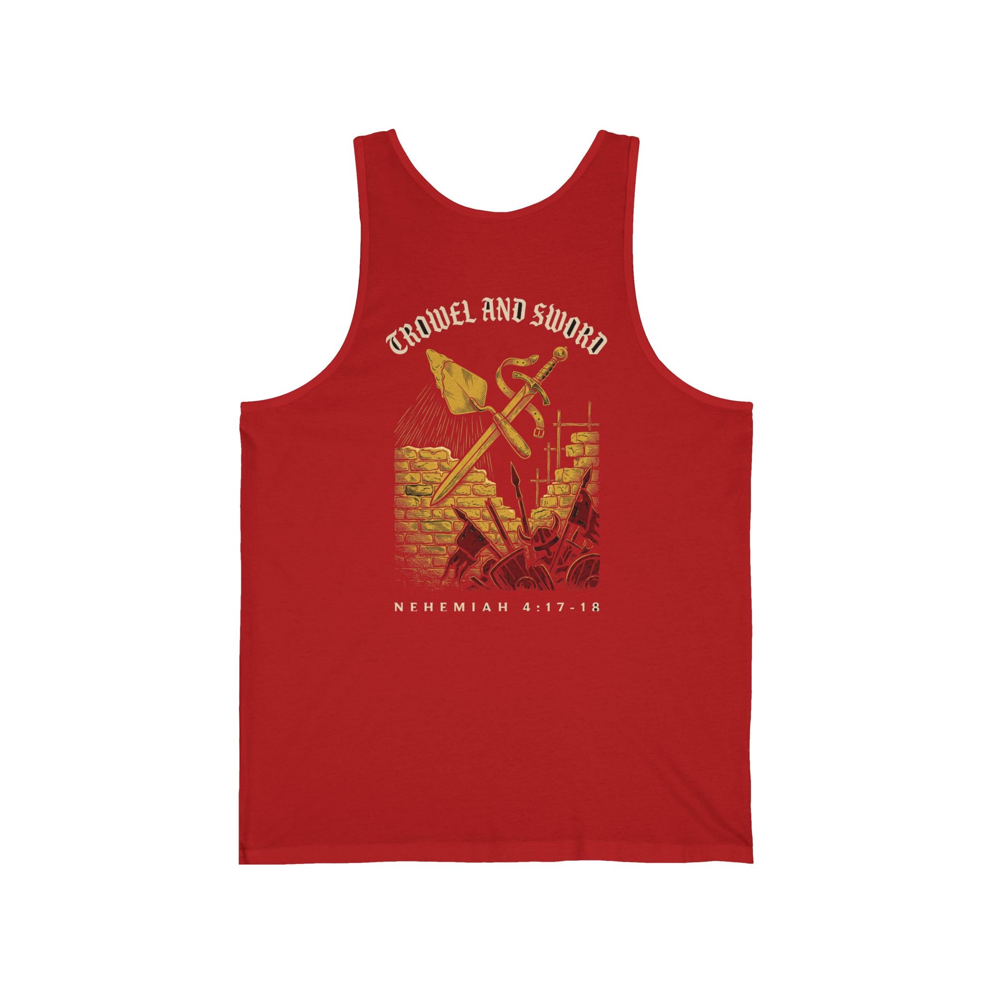 Trowel and Sword Christian Tank | Reformed Warrior Faith