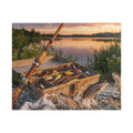 Fishing Rod Jigsaw Puzzle - Vintage Tackle Box Design
