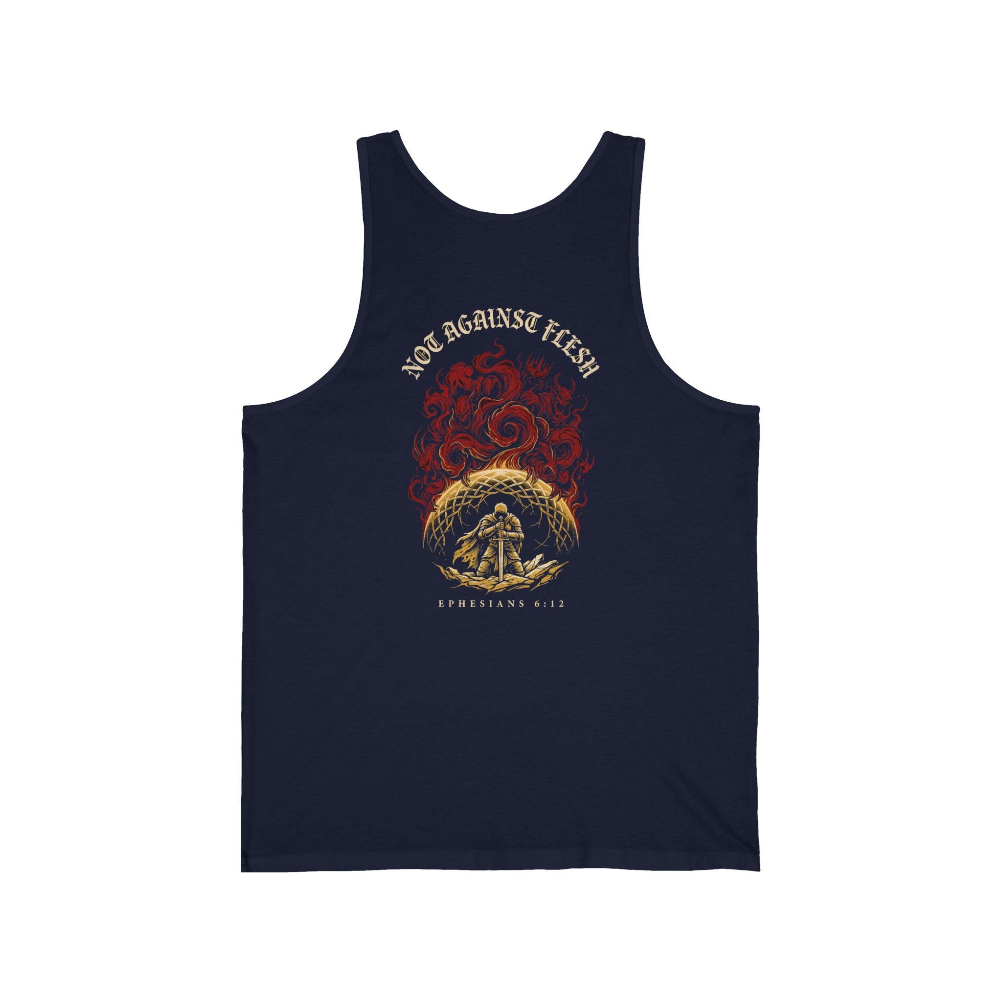 Not Against Flesh Christian Tank | Reformed Warrior Faith