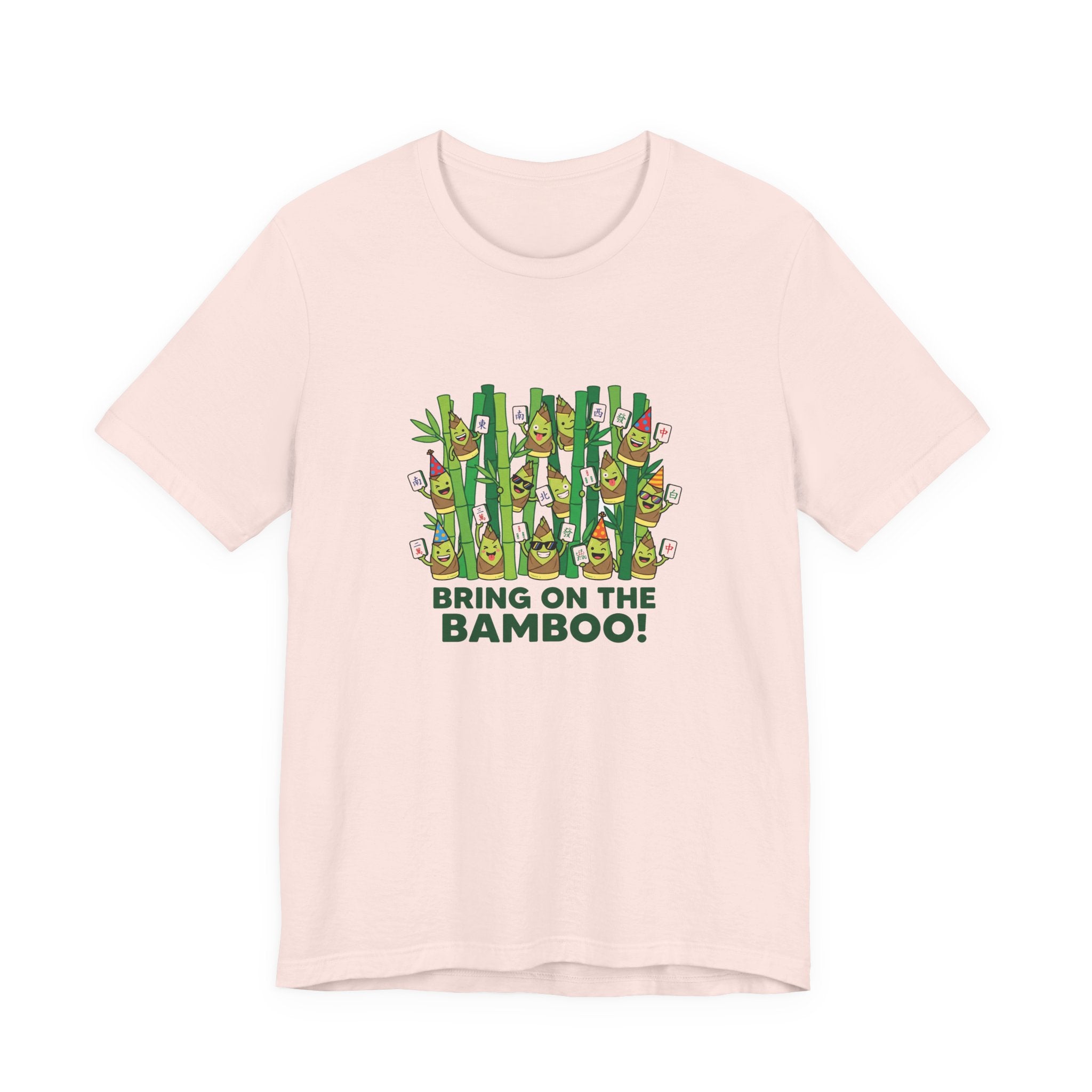 Bamboo Forest Tee - Playful Bamboo Characters for Game Night