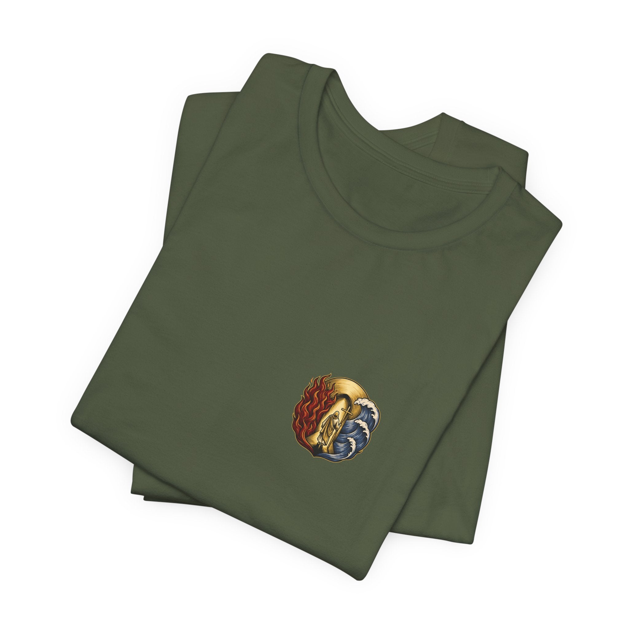 Through Fire and Water Christian Tee | Reformed Warrior Faith Shirt
