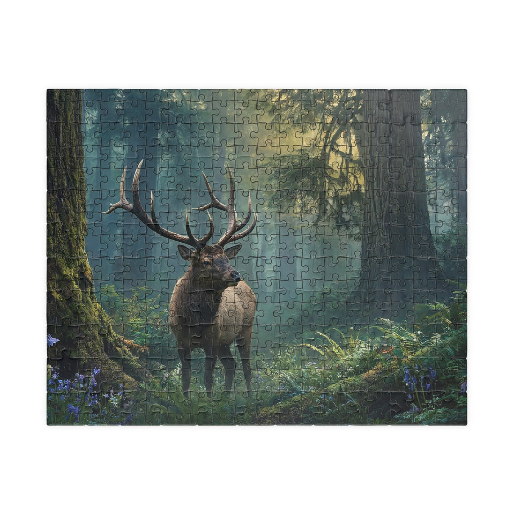 Majesty of the Wild Jigsaw Puzzle - Regal Elk Watercolor Art