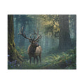 Majesty of the Wild Jigsaw Puzzle - Regal Elk Watercolor Art