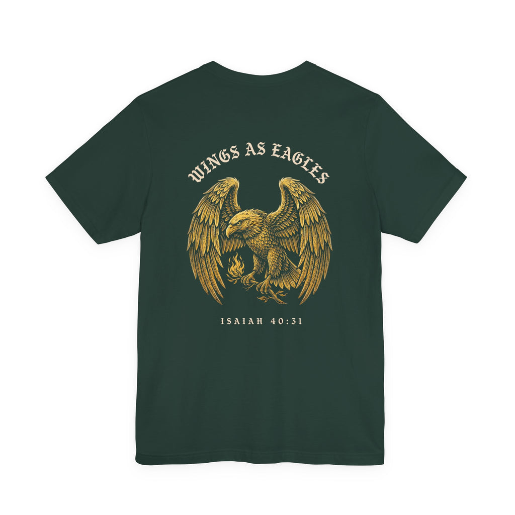 Mount Up With Wings as Eagles Christian Tee | Faith Bible Verse Shirt