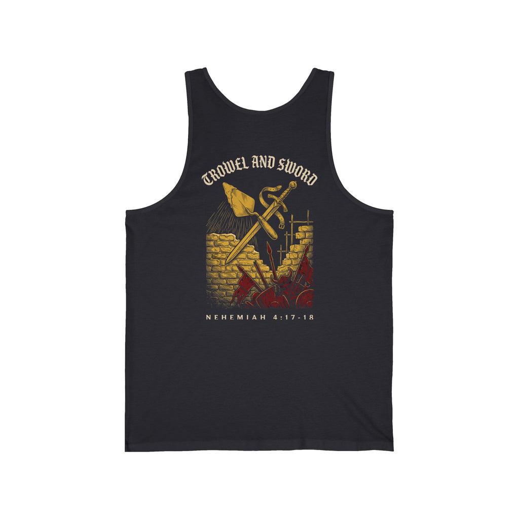 Trowel and Sword Christian Tank | Reformed Warrior Faith