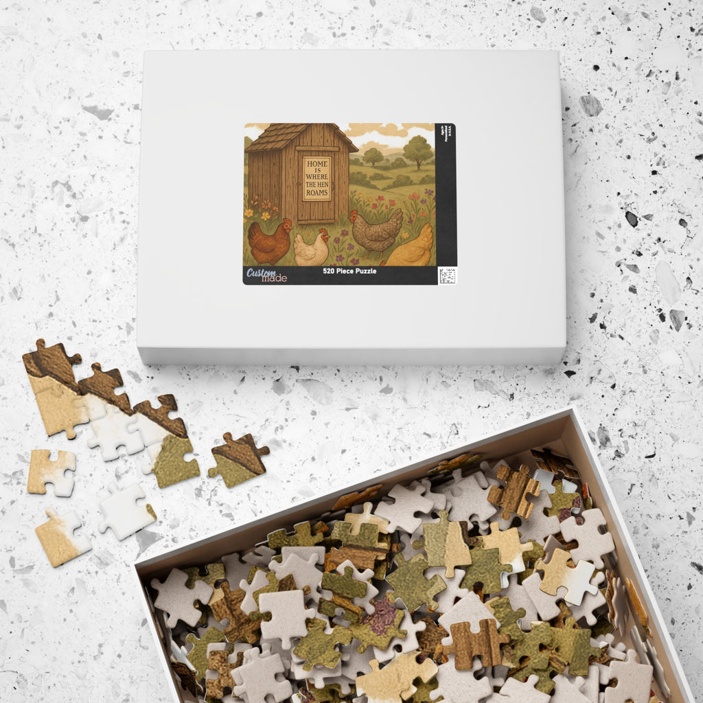Vintage Chicken Coop Jigsaw Puzzle - Home is Where the Hen Roams